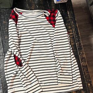 Striped Long Sleeve Top by Twenty Ten